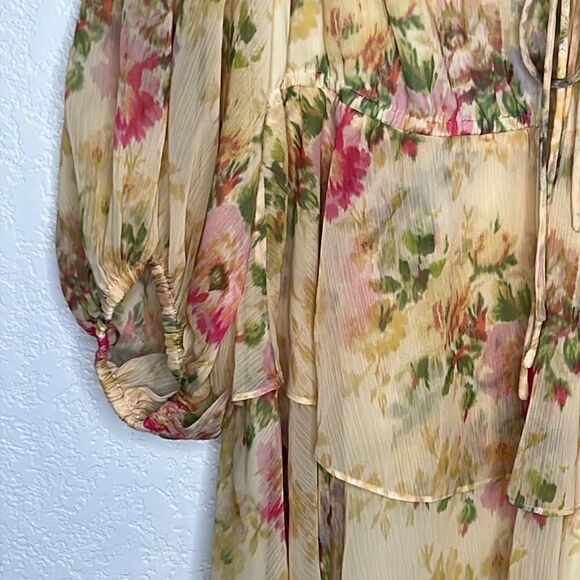 NWT Ted Baker Tamziiy V Neck Tie Front Mini Dress Ted Size 4/ US 12 - Picture 5 of 14